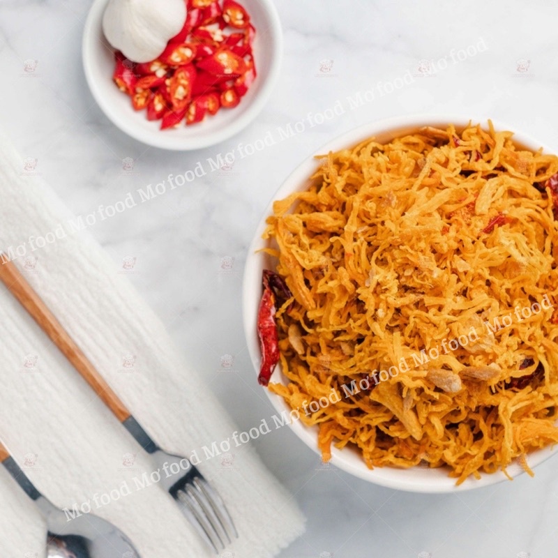 Khô gà bơ tỏi , gà khô 500G  ,đồ ăn vặt mơ food | BigBuy360 - bigbuy360.vn