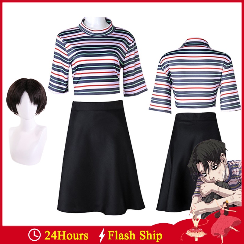 Set đồ hóa trang nhân vật Yoonbum có áo và chân váy kèm tóc giả dành cho nam và nữ (có bán lẻ)