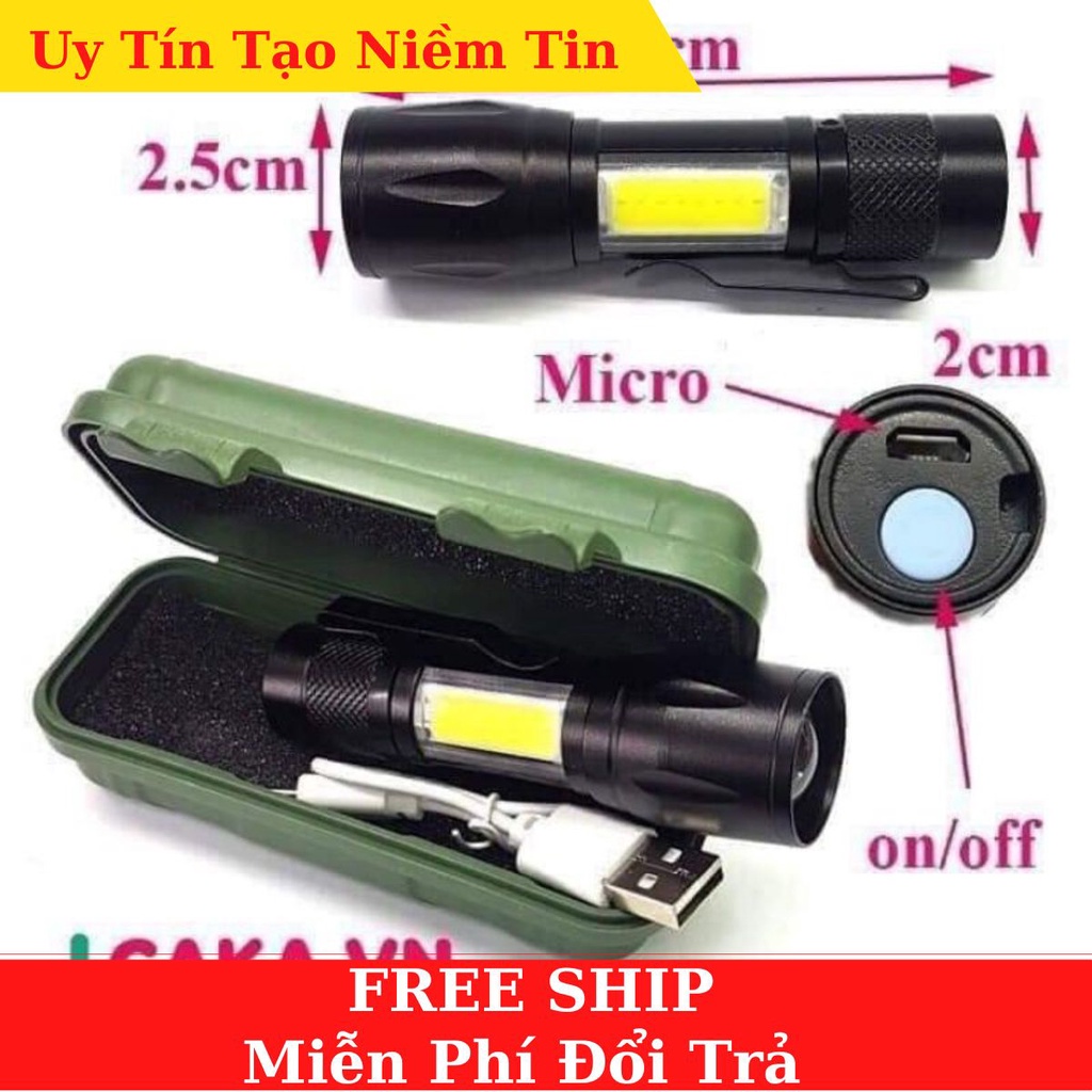 Đèn pin siêu sáng T6 chống thấm nước có thể sạc lại được