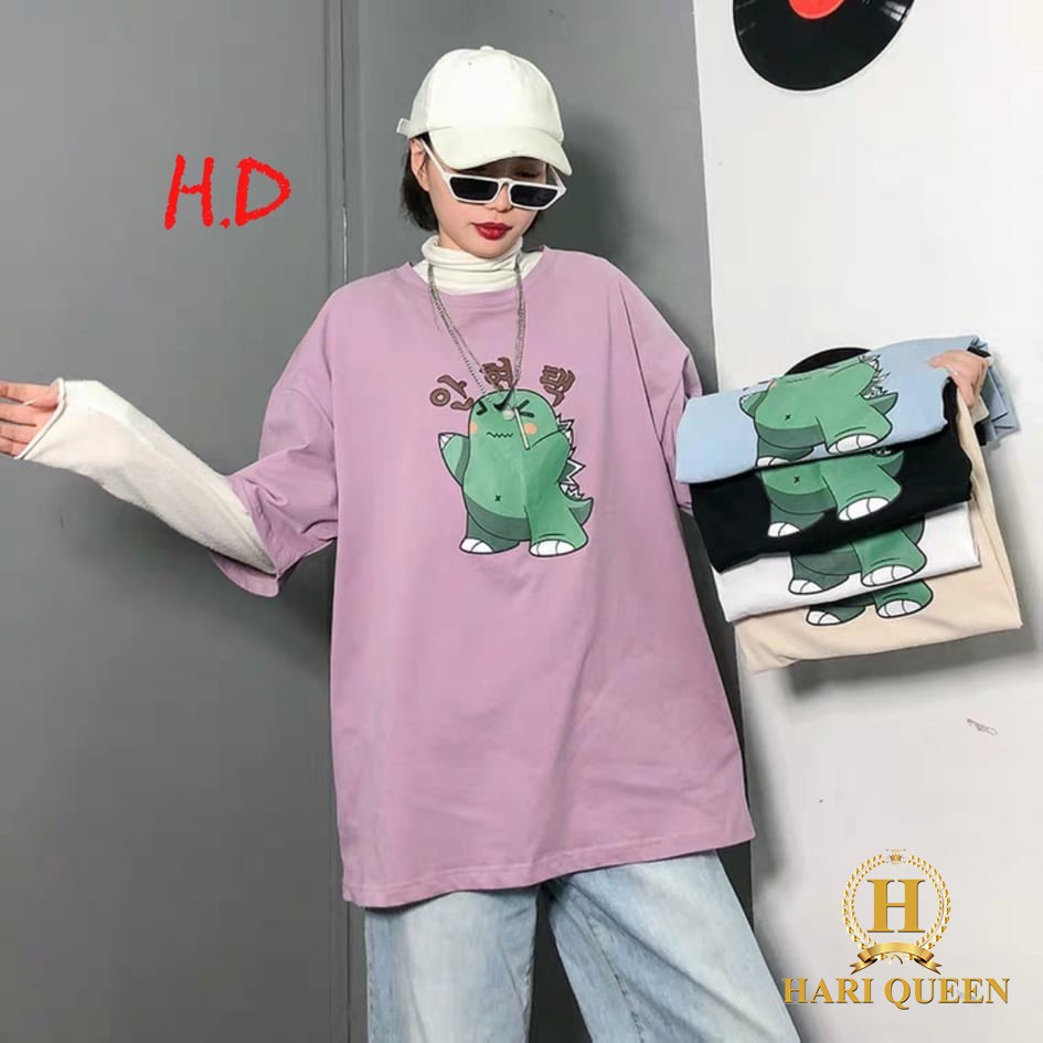 [FREE SHIP ĐƠN TỪ 50K] Áo phông khủng long chữ tàu HDA0420 1