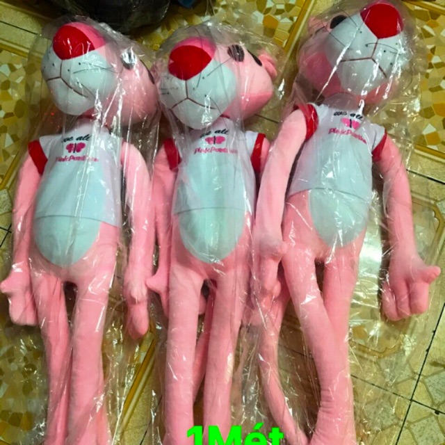 KHO SỈ Chú Báo Hồng 1 Mét PINKPANTHER Cao Cấp,Lông Nhung Mịn