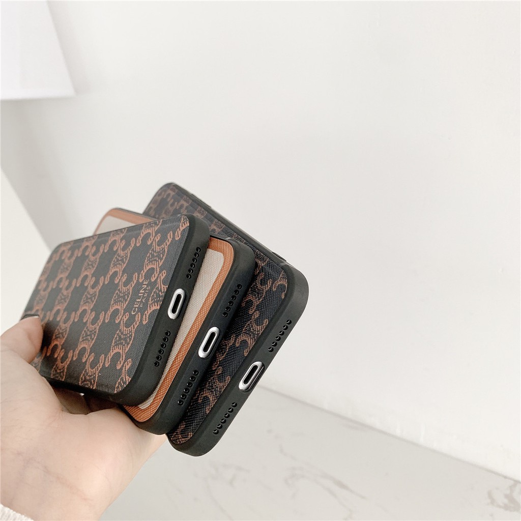 Ốp điện thoại nhựa mềm in logo CELINE cho iPhone15 14 13 12 mini 11 PRO MAX 6/6s 7/8plus SE2 X/XS XR XSMAX #HG3885