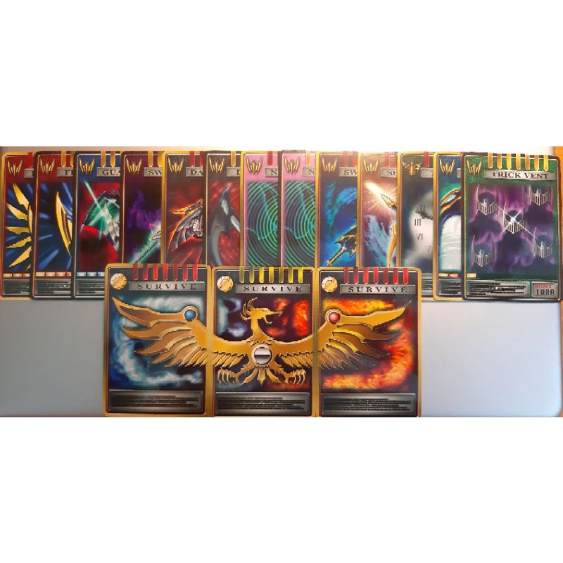 COMBO 16 thẻ Advent Card nhựa của Kamen rider Knight trong Ryuki