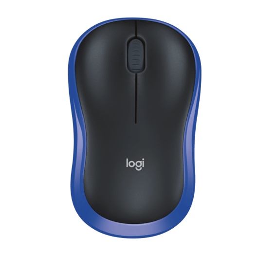 Chuột máy tính không dây Logitech M185 (Xanh)