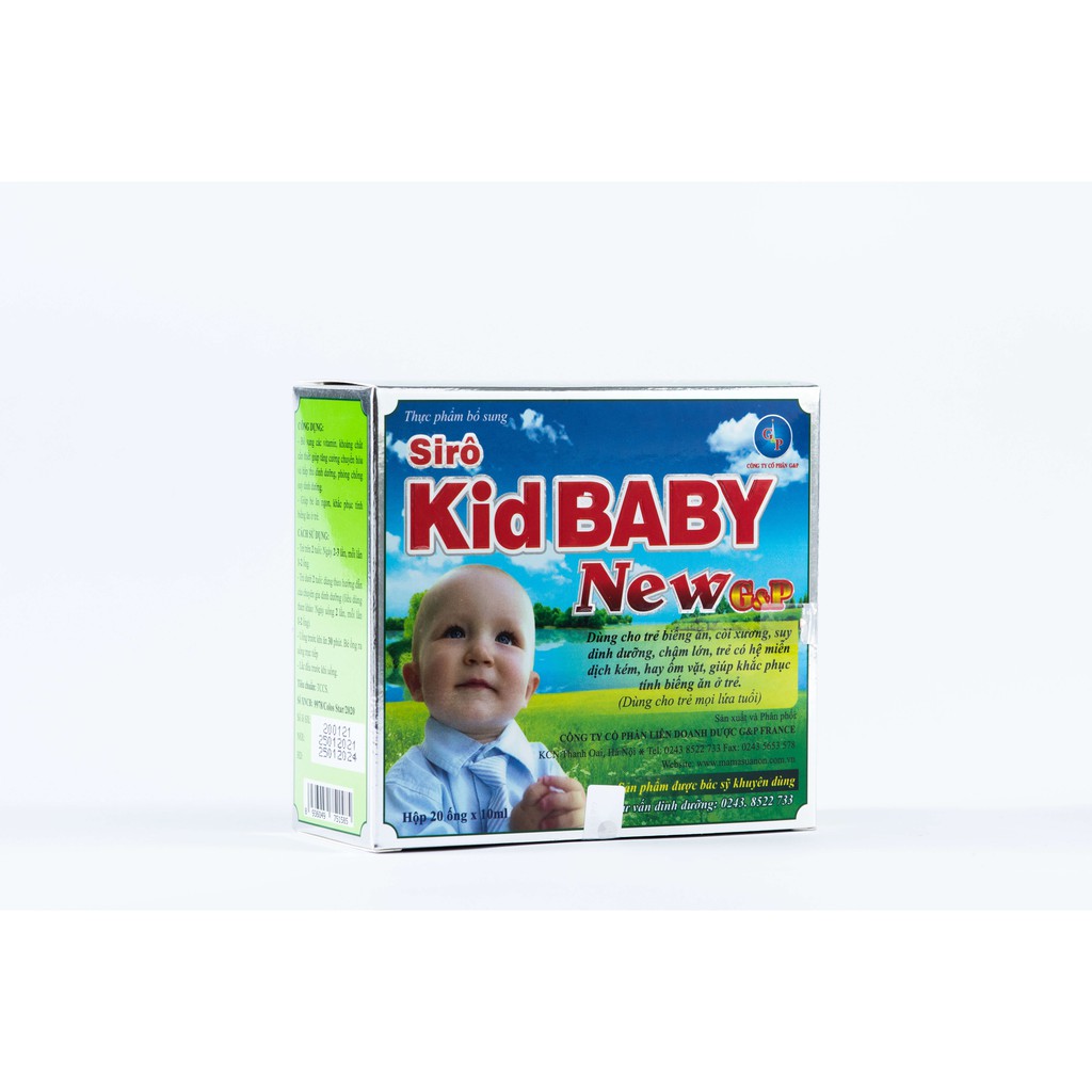 Siro Kid BaBy New Giúp Bé Cao Lớn Khoẻ Mạnh Thông Minh