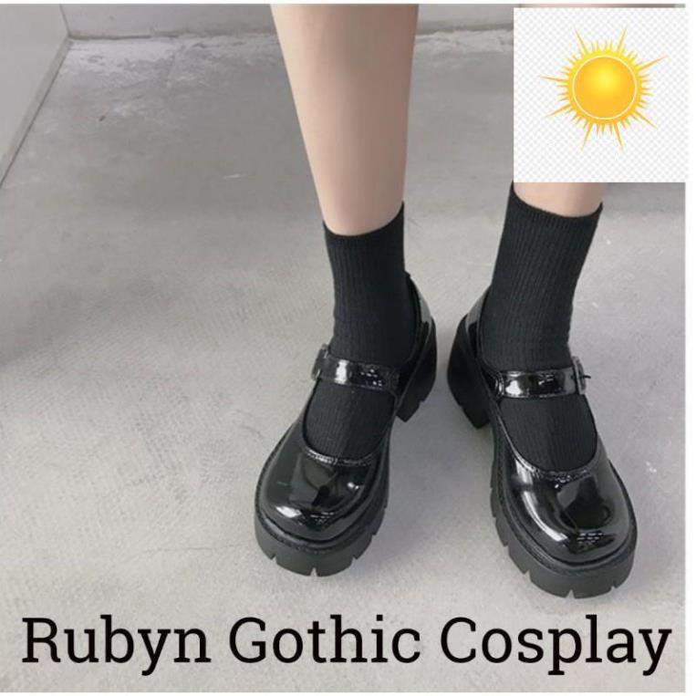 🍁 Giày Lolita Oxford đế cao cosplay học sinh Nhật Bản ( BÓNG VÀ NHÁM ) 👗👙