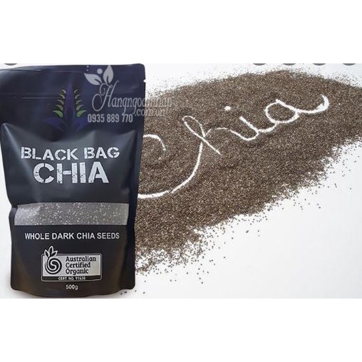 Hạt chia Úc BLACK BAG CHIA Túi Đen 500gr (Hàng nhập Chuẩn)