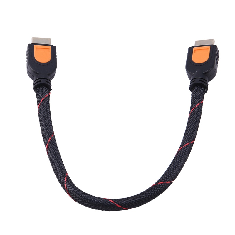 Cáp HDMI ngắn 1 chân cho HD TV 3D 1080p 1.4 bện vàng