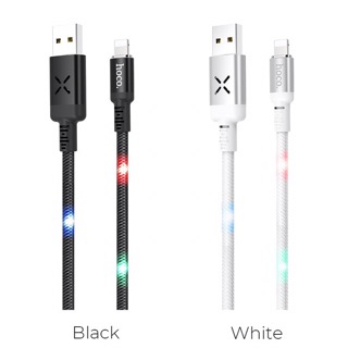 Hoco U63-Cáp sạc nhanh PHÁT SÁNG có đủ 3 cổng LIGHTNING/MICRO USB/TYPE-C