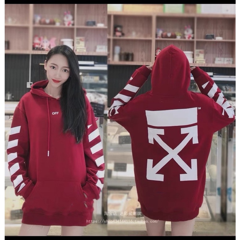 Áo nỉ da cá mũ chữ OFF🌺 hot trend ảnh chụp thật | BigBuy360 - bigbuy360.vn