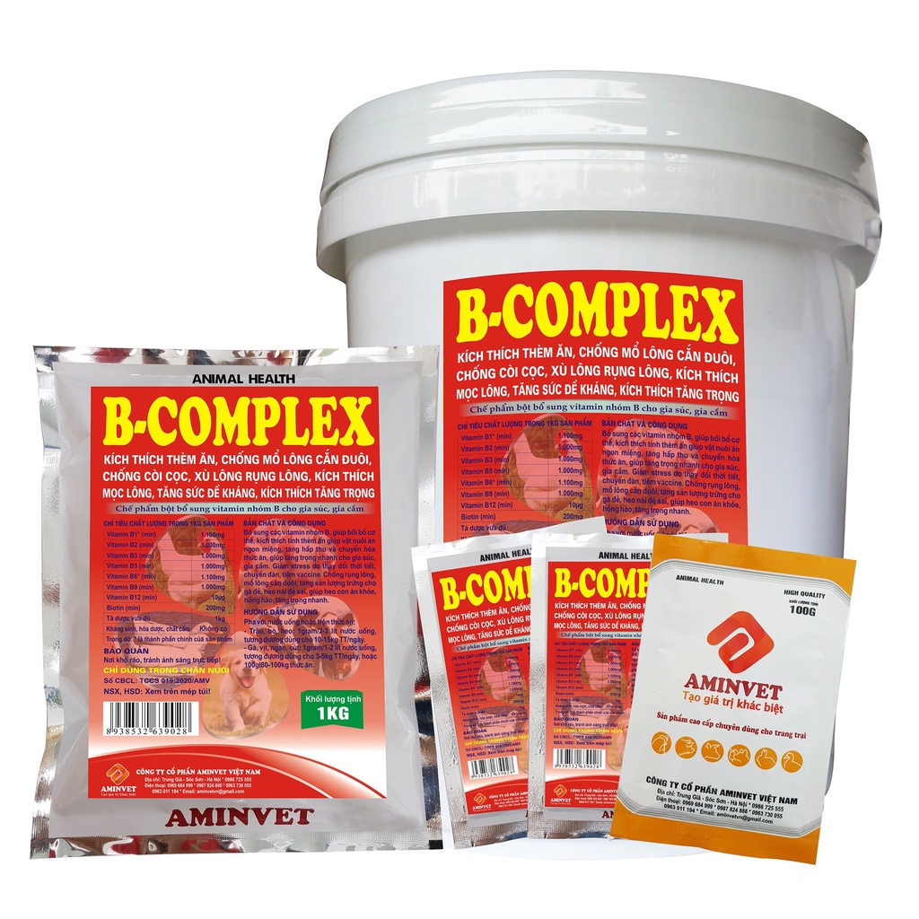 Bcomplex dùng cho chó, mèo, lợn, gà