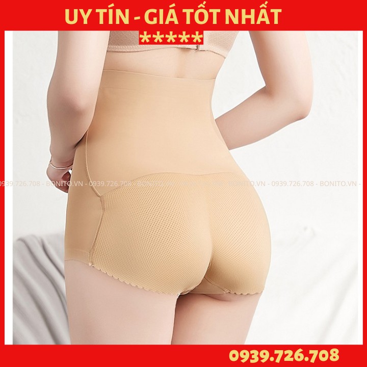 Quần độn mông nịt bụng tàng hình giảm vòng eo ❤️FREESHIP❤️ Quần lót nâng mông gen bụng ko tạo vết lằn khi mặc màu da đen