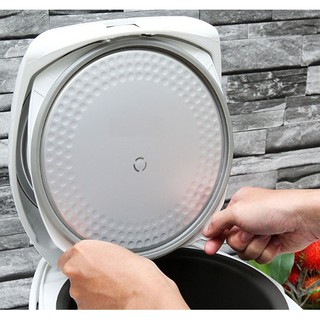 Nắp đậy nồi cơm điện Toshiba (Cả bộ kèm gioăng như hình) - lẫy nút mở vung nắp linh phụ kiện, phụ tùng