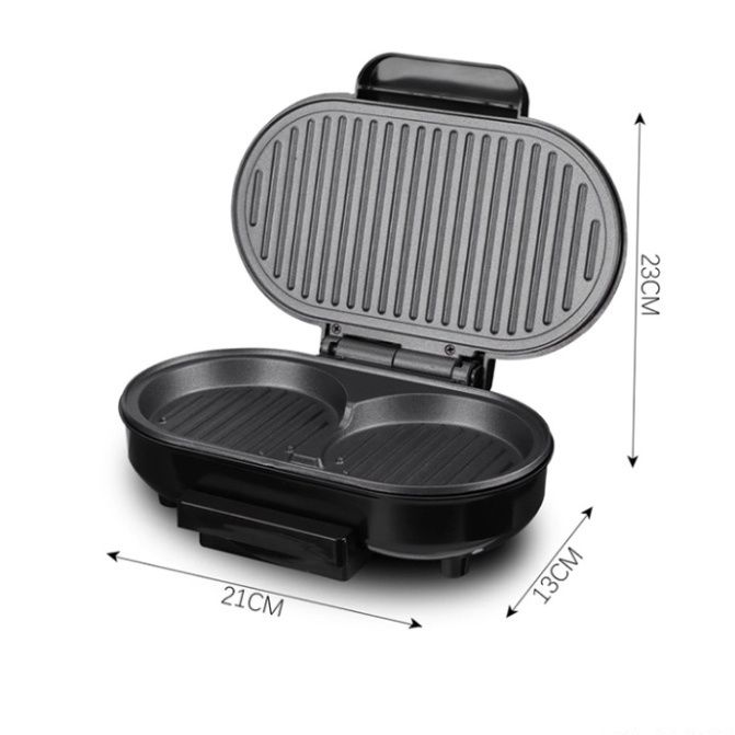 Máy Ép Hamburger, Máy Kẹp Bánh Mì Nhồi Thịt  3 Trong 1