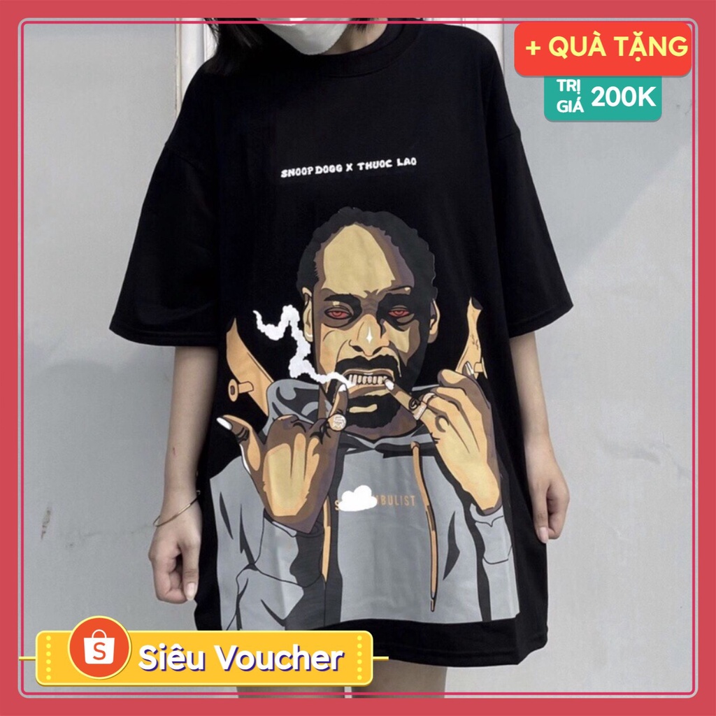 Áo thun nam nữ form rộng SnoopDogXinhshopz, áo phông unisex tay lỡ basic siêu cool | WebRaoVat - webraovat.net.vn