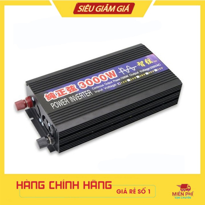 Bộ Kích Điện 3000W Nguồn 12V Sin Chuẩn Như Điện Lưới