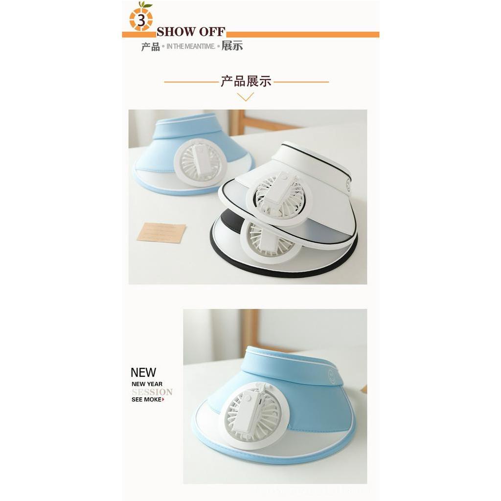 (Giao màu ngẫu nhiên) Mũ lưỡi trai hở chớp Chống nắng có thể sạc lại bằng cổng USB thời trang mùa hè cho bé và gia đinh