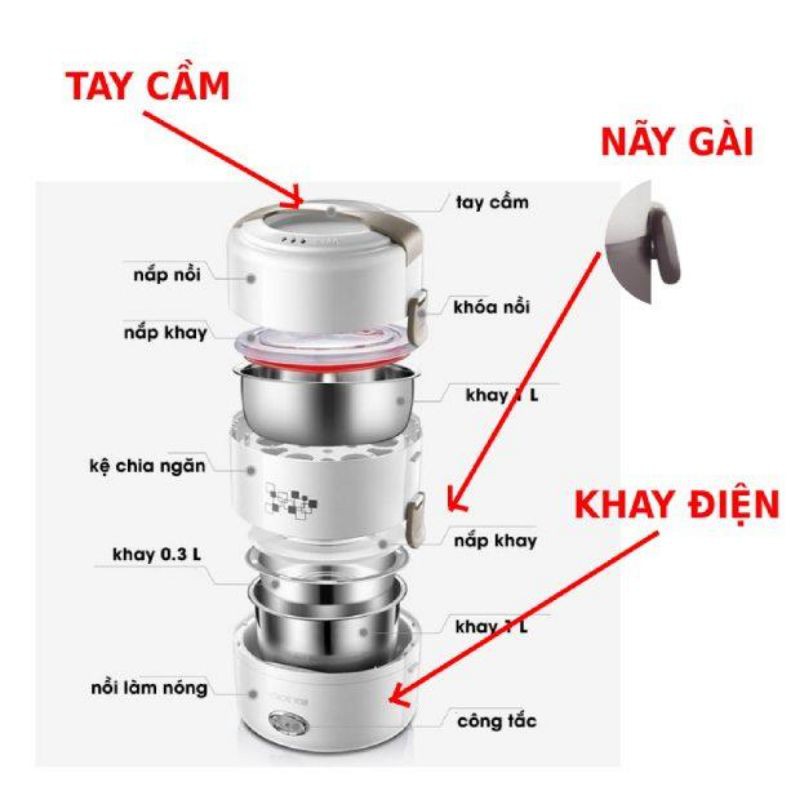 phụ kiện hộp cơm điện Yoice Y-Dfh16