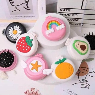 Gương lược gấp gọn mini