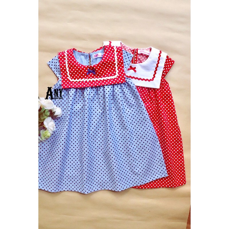 Đầm Bé Gái Thủy Thủ Miso Clothing phong cách tiểu thư Chất vải đẹp Bé mặc sang đẹp