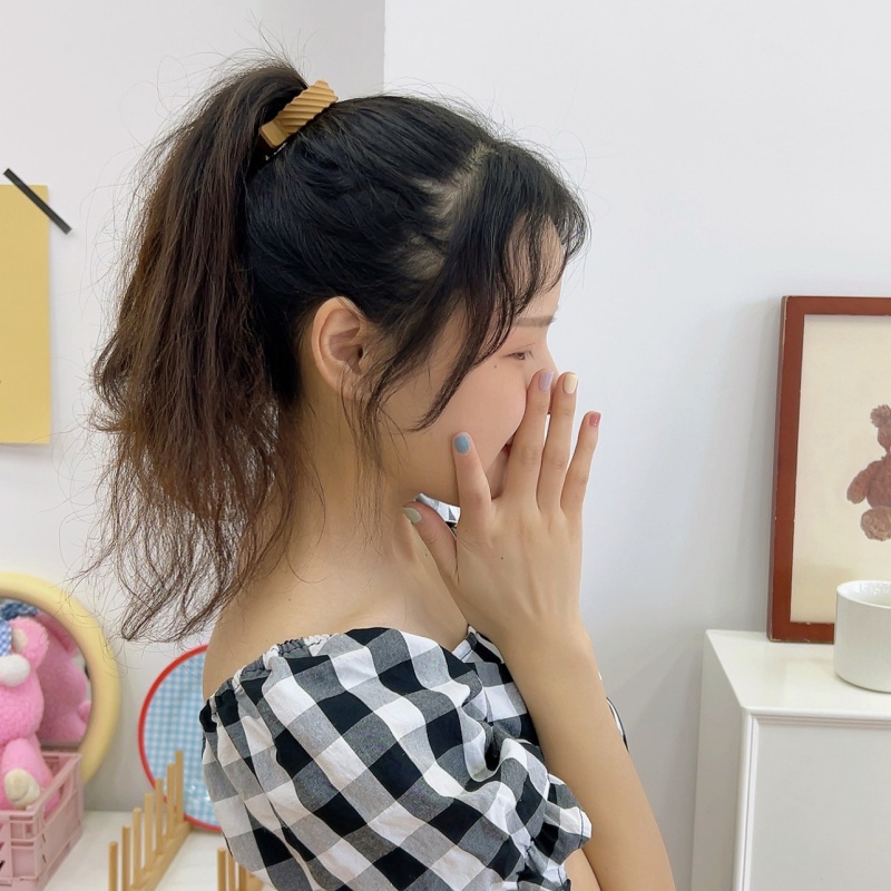 Kẹp Tóc Hình Cá Mập Màu Trơn Phong Cách Cổ Điển Thời Trang Mùa Hè Xinh Xắn
