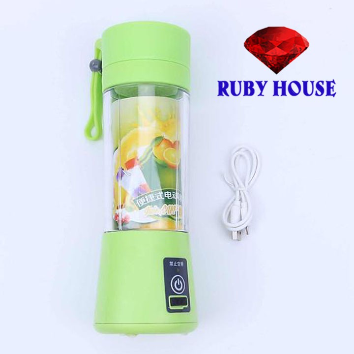 [LOẠI 6 LƯỠI]Máy xay sinh tố tích điện XAY KHỎE, SIÊU BỀN, máy xay sinh tố mini-Ruby House