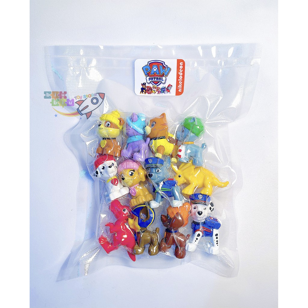 Set 10 nhân vật chó cứu hộ mini Paw Patrol và những người bạn- Giao set ngẫu nhiên- Hàng Chính Hãng