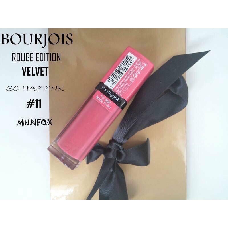 Son bourjois velvet 11 Hồng dâu