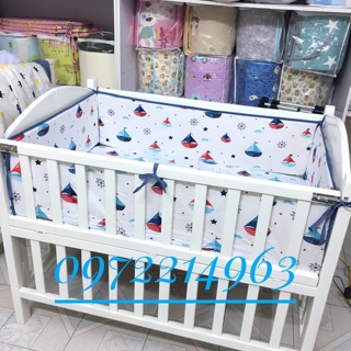 Quây và ga bọc đệm cho cũi