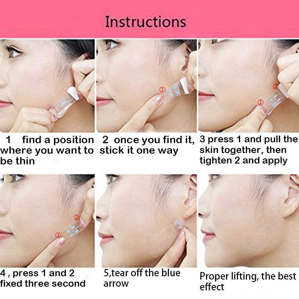 Bộ 100 Miếng Dán Nâng Cơ Mặt Trong Suốt