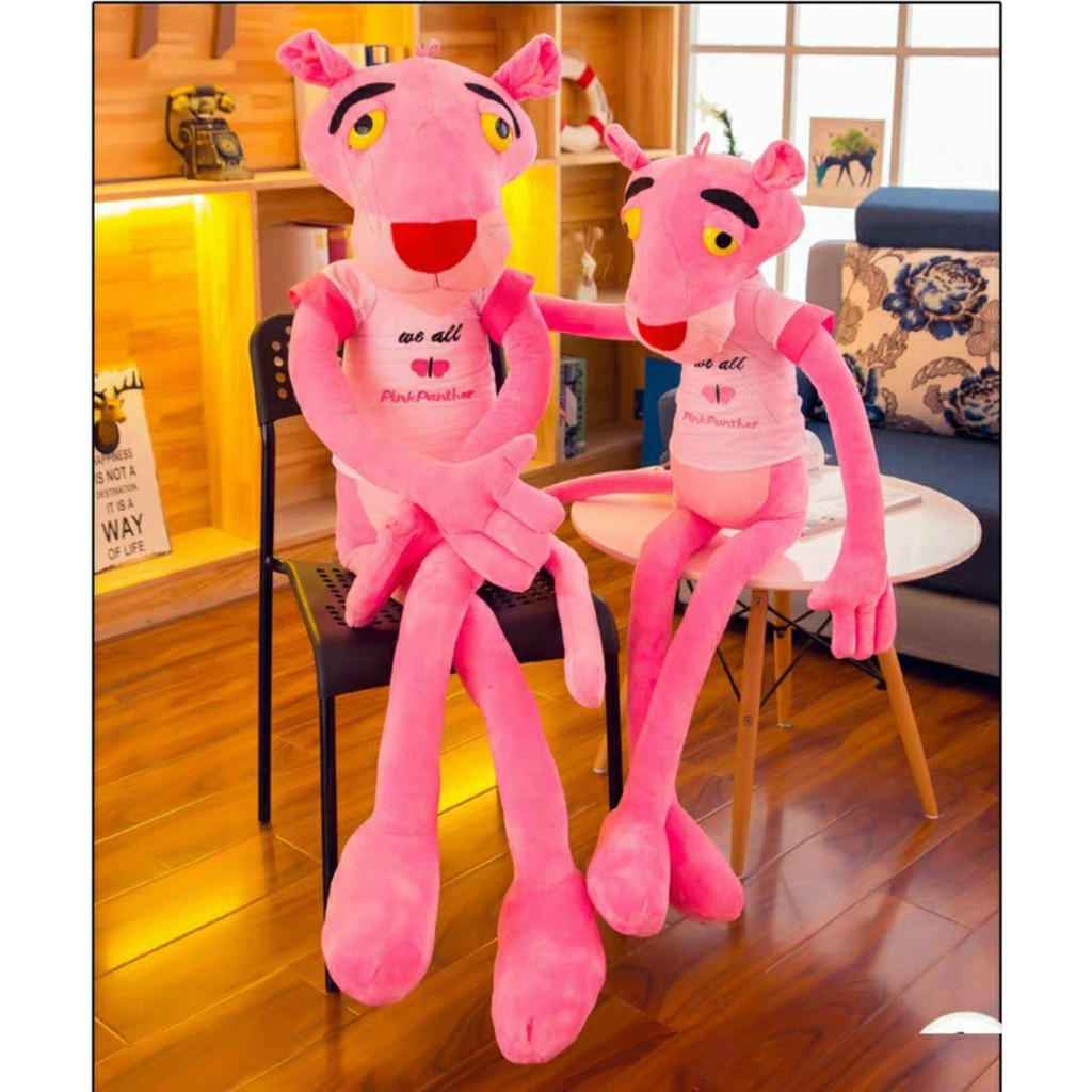 Gấu bông báo hồng Pink panther kích thước 70-100-130cm