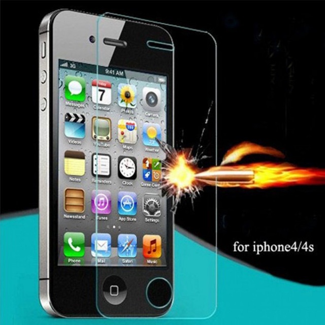 Kính cường lực iphone 4,4S ( trắng trong suốt)