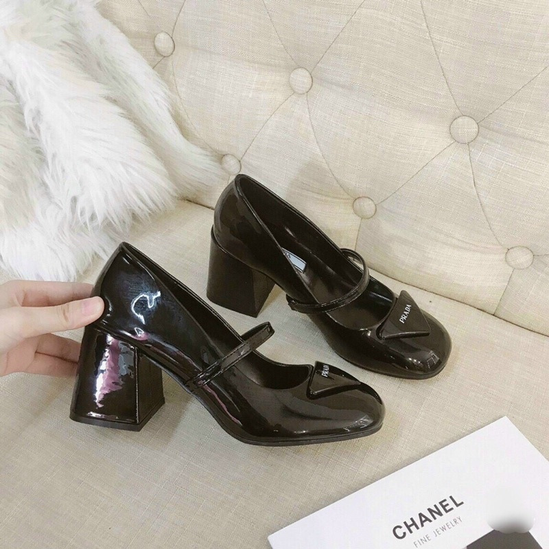 Ball nữ bít mũi đẹp mê ly, gót vuông cao 7p lên chân tôn dáng nha các nàng