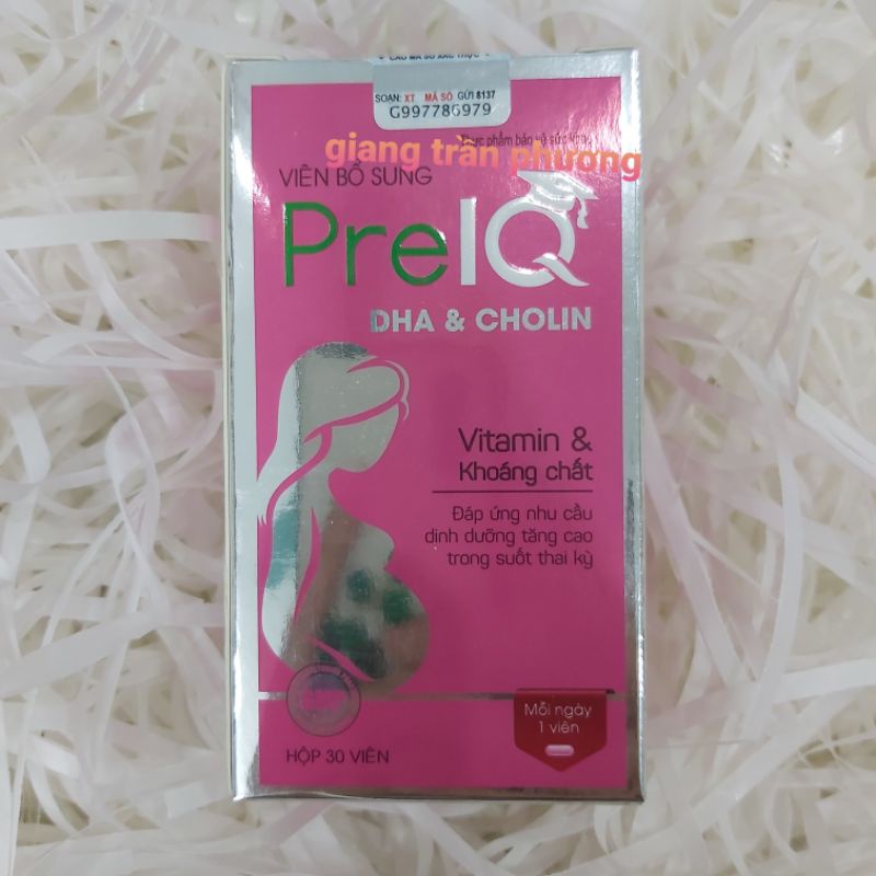 Viên bổ bầu Pre IQ - bổ sung DHA &amp; Cholin