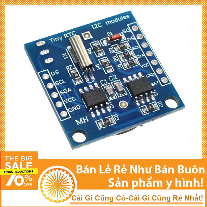 Module Thời Gian Thực DS1307 + 24C32 (RTC / I2C)