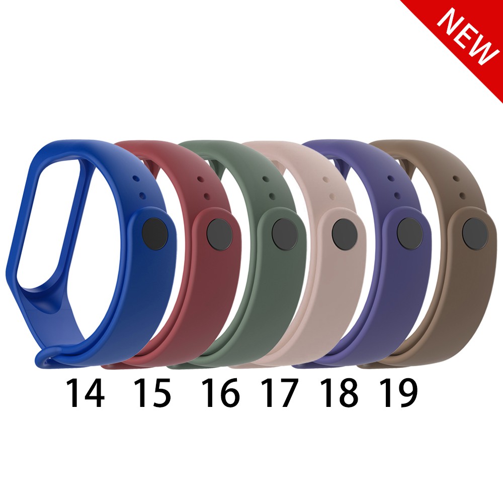 Dây đeo silicon thay thế thời trang cho for Xiaomi Miband 3 4