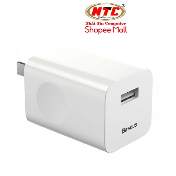 Cốc sạc nhanh Baseus BS-QC3CN001 hỗ trợ QC3.0, công suất max 24W (Trắng) - Hãng phân phối