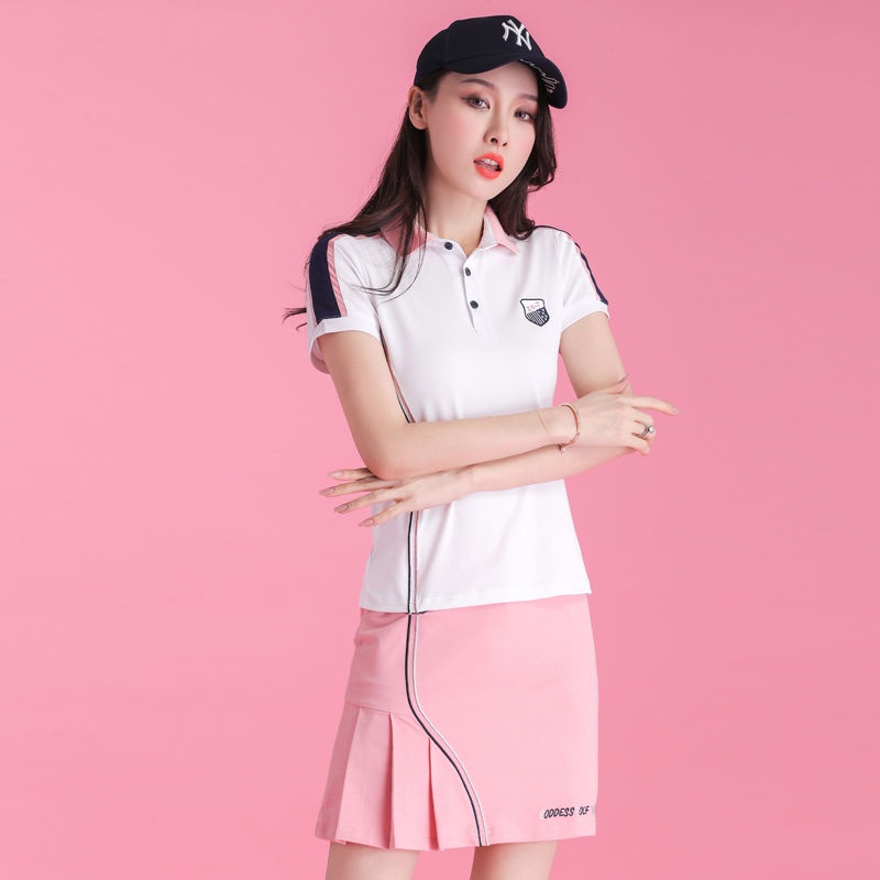 Bộ quần áo cầu lông mới cho nữ hakama ngắn tay, quần áo tennis, váy thể thao, quần áo thi đấu, áo thi đấu nữ mùa hè, váy