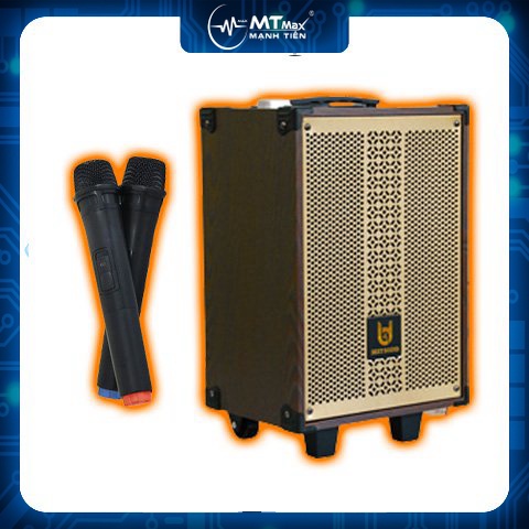 MT MAX Loa Kéo Di Động BD-9080 Bluetooth Cao Cấp, Nhỏ gọn Bass 20cm, Công Suất 30W Sản phẩm có kích thước nhỏ gọn công x