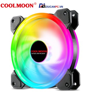 Quạt Tản Nhiệt, Fan Led RGB Coolmoon V4 – Đồng Bộ Hub Coolmoon