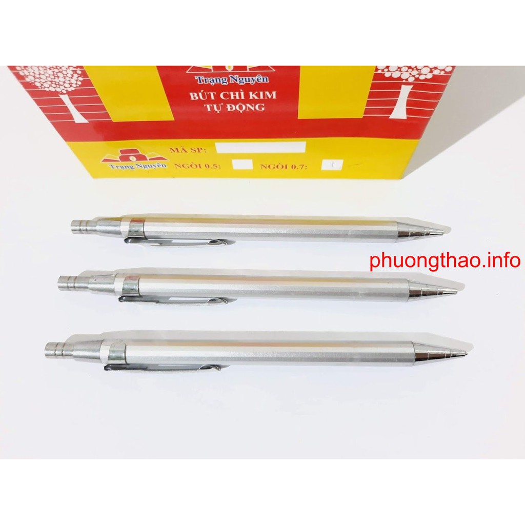 Bút chì kim thân mầu bạc ngòi 0.5/ 0.7 mm.