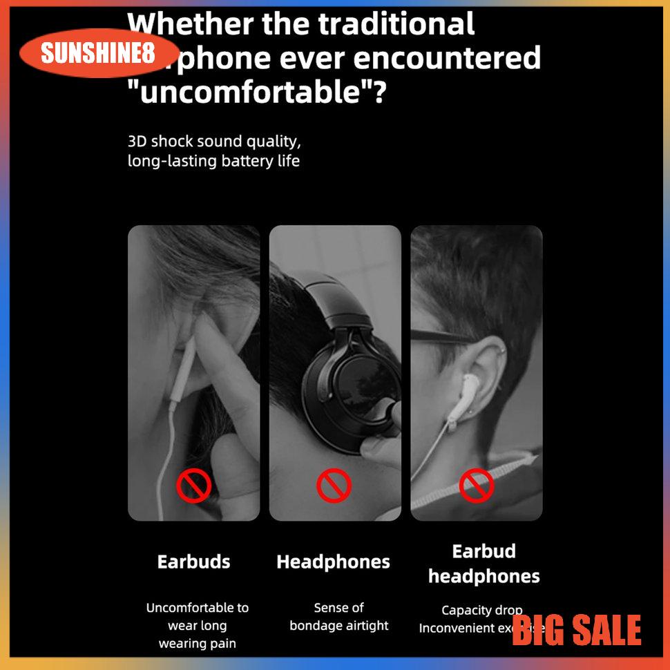【SUN】Bone Conduction Wireless Headset BL09 In-ear Stereo Sports Ear-mounted Headset