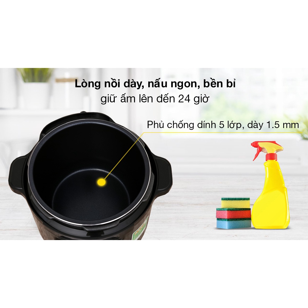 Nồi áp suất Tefal CY601868 - 6 lít - Bảo hành 24 tháng chính hãng