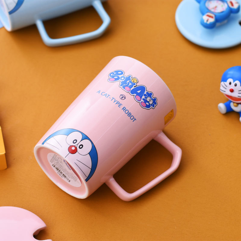 Cốc Sứ 300ml In Hình Doraemon Xinh Xắn Tiện Dụng