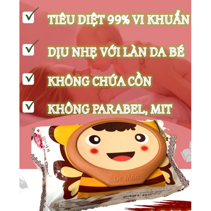 Khăn ướt Moon care baby wipes gói 125 miếng