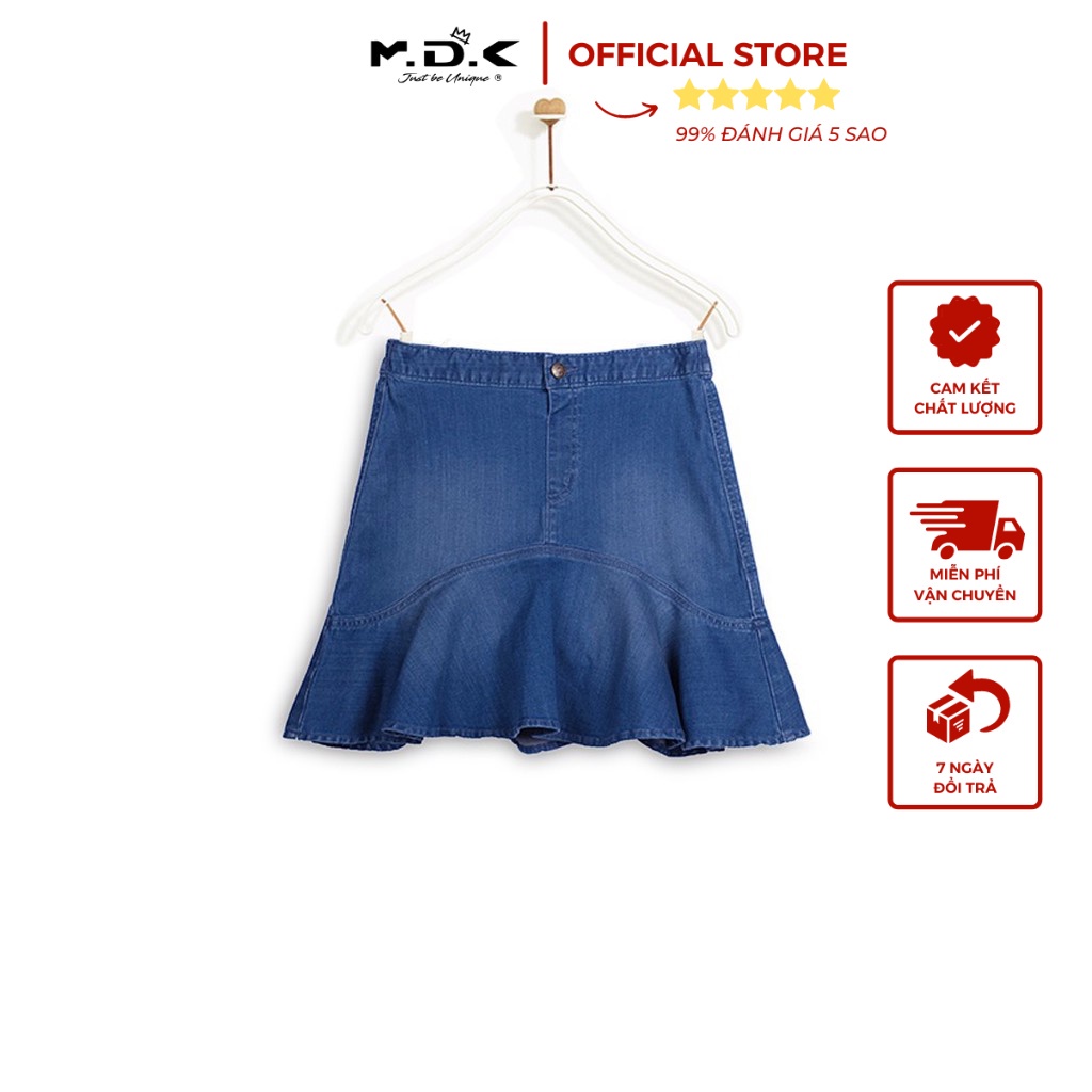 Chân Váy Bé Gái M.D.K Pull On Flounce Ruffle Denim Skirts M.D.K - xinh xắn, đáng yêu