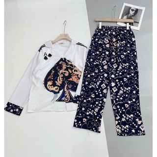 Bộ đồ pijama  mặc nhà chất lụa mango loại 1