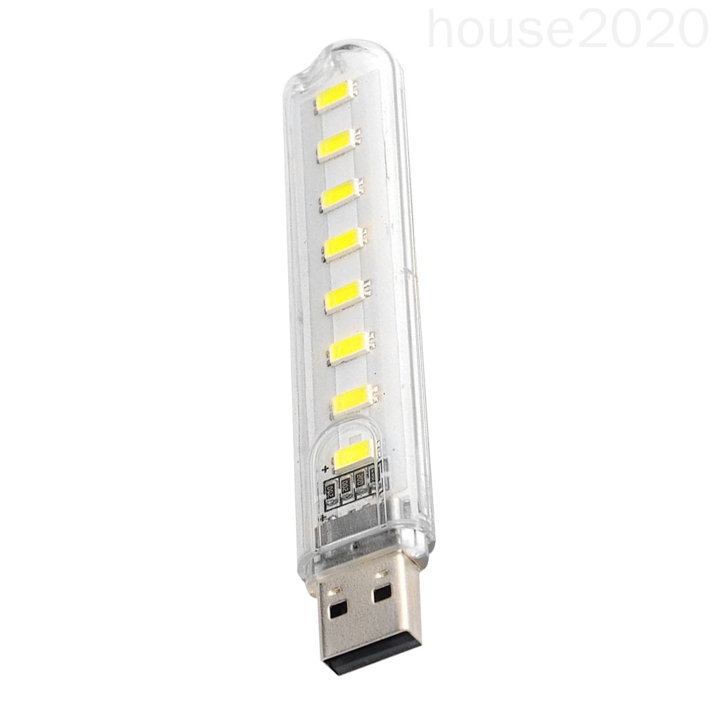 Đèn usb USB 3000K 7000K trong suốt dành cho laptop HOUSE2020