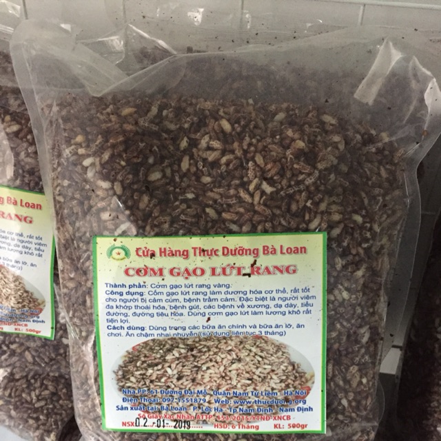 Cơm gạo lứt rang ăn liền