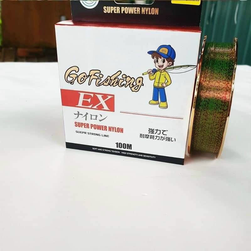 Cước Câu Cá,Cước Tàng Hình Nylon GoFishing 100m